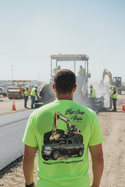 Blue Collar Mafia Hi-Viz Short Sleeve - Asphalt Paver